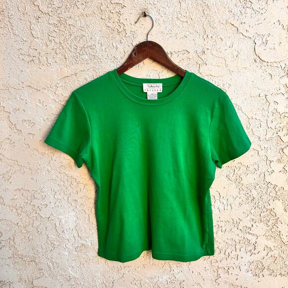 Talbots Tops - Vintage Talbots Petites 100% Cotton Crew Neck Baby Tee PM